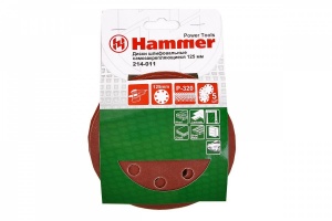 Круг фибровый HAMMER 125 мм 8 отв. Р 320