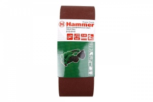 Лента шлифовальная бесконечная HAMMER 100 Х 610 Р 80 3 шт.