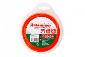 Леска для триммеров HAMMER TL SQUARE 3.0mm X 15m