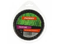 Леска PATRIOT Profline D 2,4мм L 15м (скрученный квадрат, черный) 240-15-5