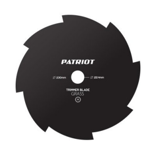 Нож Patriot PT-GCB8T, D=230*25,4мм, толщина 1,6мм, 8-зубый