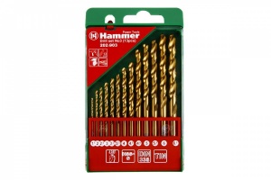 Набор сверл HAMMER Flex 202-903 DR  набор No3  1,5-6,5мм металл, 13шт.