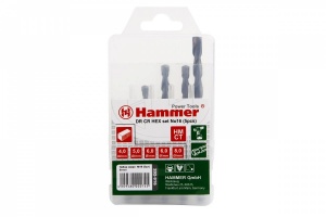 Набор сверел HAMMER Flex 202-916 DR набор No16 HEX 4-8мм камень, 5шт.
