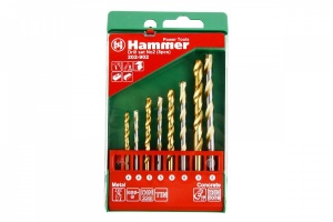 Набор сверл HAMMER Flex 202-902 DR  набор No2 4-8мм металл\камень, 8шт.