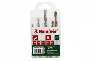 Набор сверл HAMMER Flex 202-906 DR  набор No6  5-8мм металл\камень, 5шт.