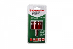 Алмазная трубчатая коронка Hammer Flex 226-012 DHS 53,0*65/5  A3, алмаз 60Р, керамогранит