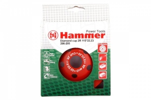 Чашка алм. Hammer Flex 206-205 CUP 2R  115*22мм двухрядная