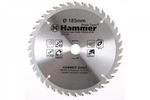 Круг пильный твердосплавный HAMMER CSB WD 185мм*40*20/16мм