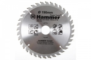 Круг пильный твердосплавный HAMMER CSB WD 190мм*36*30/20/16мм