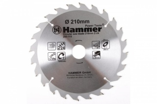 Круг пильный твердосплавный HAMMER CSB WD 210мм*24*30/20мм