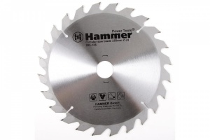 Круг пильный твердосплавный HAMMER CSB WD 250мм*24*32/30мм