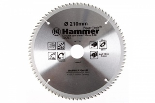 Круг пильный твердосплавный HAMMER CSB AL 210мм*80*30/20мм