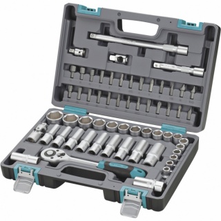 Набор инструментов, 1/2", CrV, пластиковый кейс 60 предм. STELS