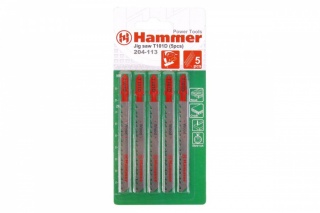 Пилки для лобзика HAMMER JG WD T101D (5pcs)