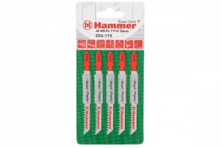 Пилки для лобзика HAMMER JG WD-PL T111C (5pcs)