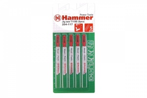 Пилки для лобзика HAMMER JG WD-PL T119B (5pcs)