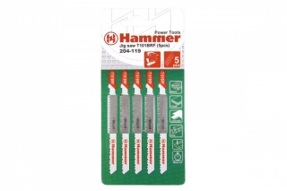 Пилки для лобзика HAMMER JG WD T101BRF (5pcs)