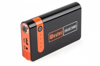 Устройство пусковое м/ф WESTER Zeus 400  10000mAh, ток пуск.200А / пик.400 А
