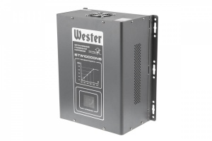 Стабилизатор напряжения WESTER STW10000NS  10 000 ВА  цифровой, однофазный, 220В, вх.:125-275В
