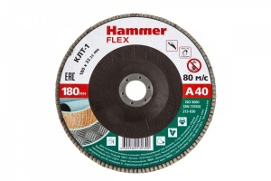 Круг лепестковый торцевой 180 Х 22 Р 40 тип 1 КЛТ  Hammer Flex SE 213-030
