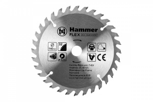 Пильный диск Hammer Flex 205-130 CSB WD  140*32*16мм  по дереву
