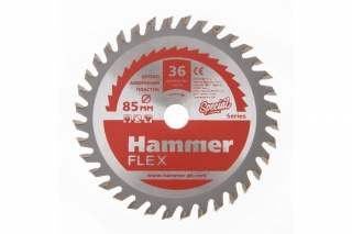 Пильный диск Hammer Flex 205-134 10*85мм  36 зубов по дереву

