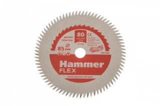 Пильный диск Hammer Flex 205-135 10*85мм HSS 80 зубов.