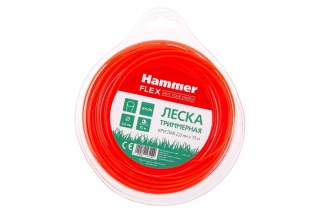Леска триммерная Hammer Flex 216-110  2.0мм*75м,  круглая
