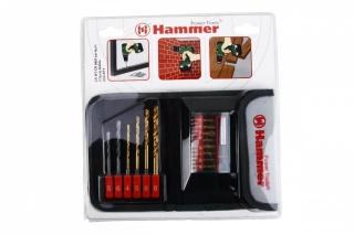 Набор сверл и бит HAMMER Flex 202-911 DR  набор No11 HEX  металл\камень, 15шт.
