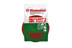 Круг фибровый HAMMER 125 мм 8 отв. Р 60